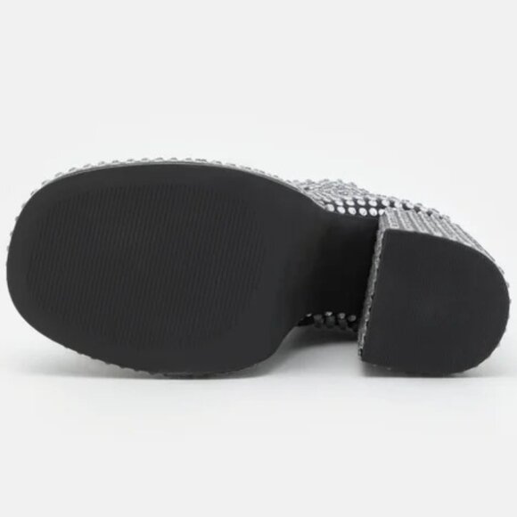 🕺💿💋STUNNING 70s GLAM!💋💿🕺Disco Fever Studio 54 Rhinestone Platform Boots - Picture 9 of 16